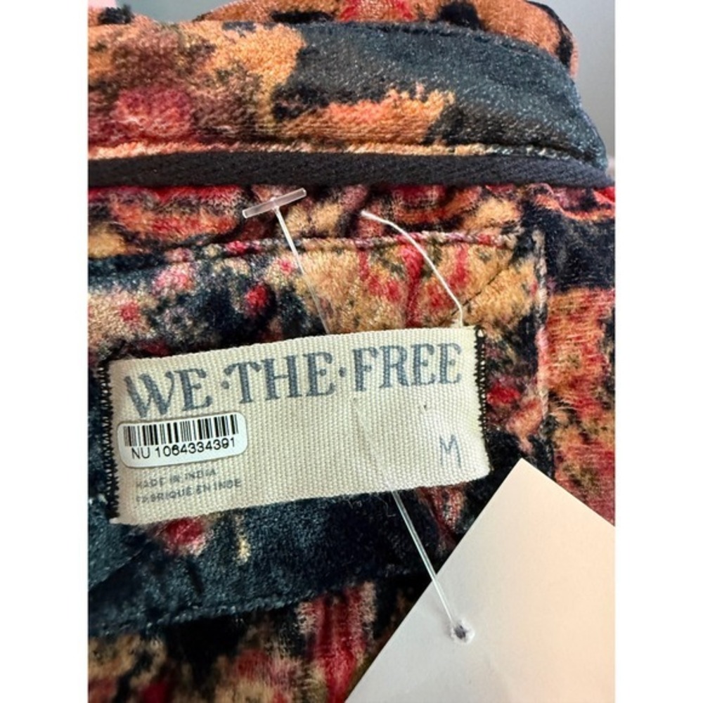 NWT Free People We The Free One Night Velvet Medallion Top M - Picture 3 of 7
